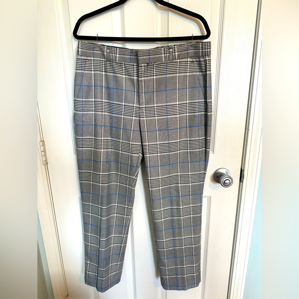 COPY - Banana Republic Size 12R Mid-Rise Plaid Ankle Length Pant